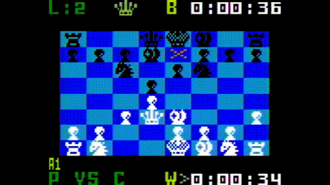 Chess game in progress